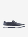 Rieker Dunkelblaue Herren-Sneakers aus Leder Rieker