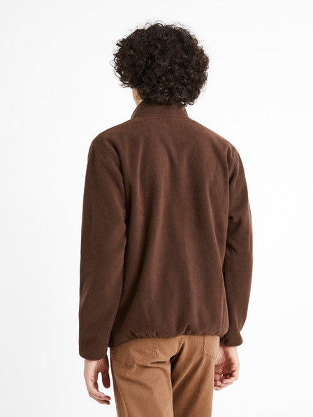 Celio Braunes Herren-Fleece-Sweatshirt Celio Cepolaire