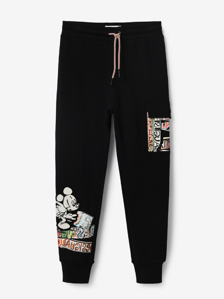 Desigual Desigual schwarz gemusterte Jogginghose Mickey für Jungen