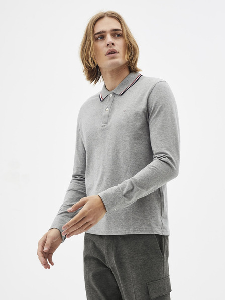 Celio Graues Herren-Poloshirt Celio Necetwoml