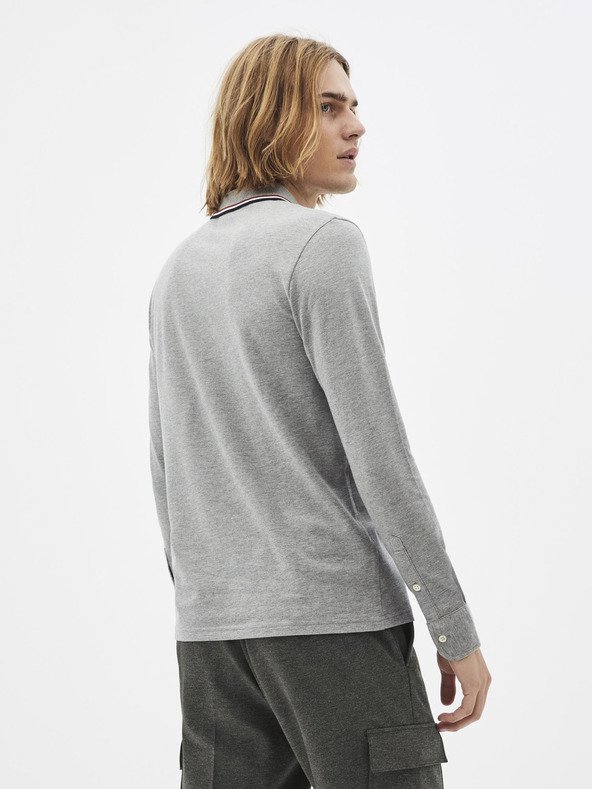 Celio Graues Herren-Poloshirt Celio Necetwoml