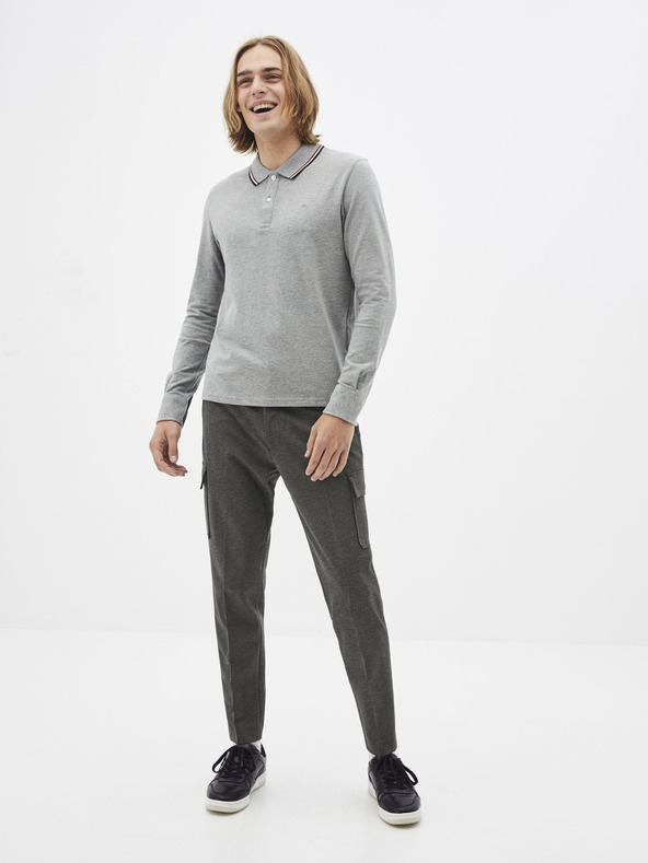 Celio Graues Herren-Poloshirt Celio Necetwoml