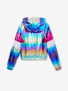 Desigual Rosa und blaue Desigual Rainbow Metallic-Jacke für Mädchen