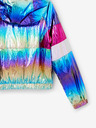 Desigual Rosa und blaue Desigual Rainbow Metallic-Jacke für Mädchen