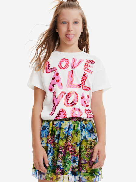 Desigual Desigual Laya Creme Mädchen T-Shirt