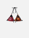 Desigual Desigual schwarz-blauer Wende-Badeanzug oben