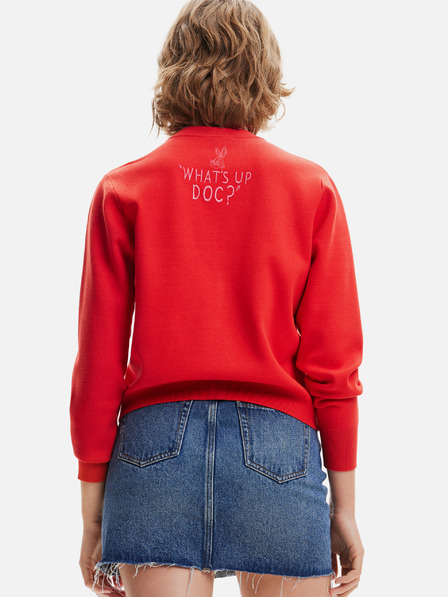 Desigual Rotes Desigual Bugs Bunny Sweatshirt für Damen