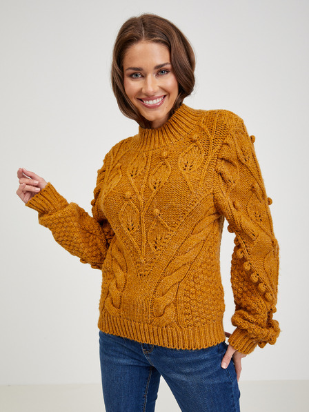 Orsay Senfgelber Damen Pullover ORSAY