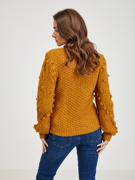 Orsay Senfgelber Damen Pullover ORSAY