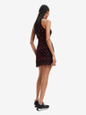 Desigual Rot-schwarz gemustertes Damenkleid Desigual El Havre