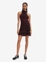 Desigual Rot-schwarz gemustertes Damenkleid Desigual El Havre