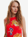 Desigual Desigual Sundance Rotes geblümtes Damenkleid