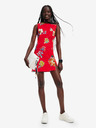 Desigual Desigual Sundance Rotes geblümtes Damenkleid