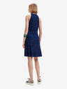Desigual Blau-schwarzes gemustertes Damenkleid Desigual El Havre