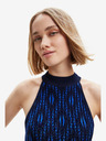 Desigual Blau-schwarzes gemustertes Damenkleid Desigual El Havre