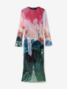 Desigual Desigual Skyline grün-rosa ärmelloses Midikleid für Damen
