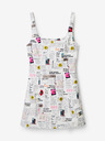 Desigual Desigual weißes gemustertes durchsichtiges Kleid für Frauen Breaking News