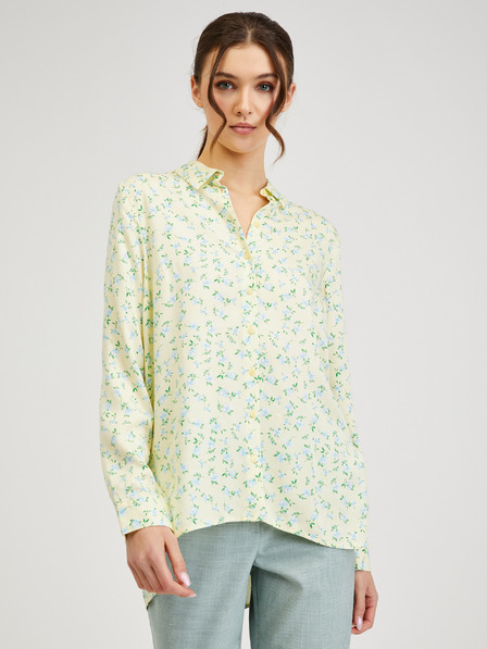 Orsay Hellgelbe Bluse mit Blumenmuster für Damen von ORSAY