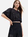 Desigual Schwarzes Damen-Spitzen-Top Desigual Lucca