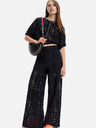 Desigual Schwarzes Damen-Spitzen-Top Desigual Lucca