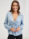 Orsay Hellblaue Damen Bluse ORSAY