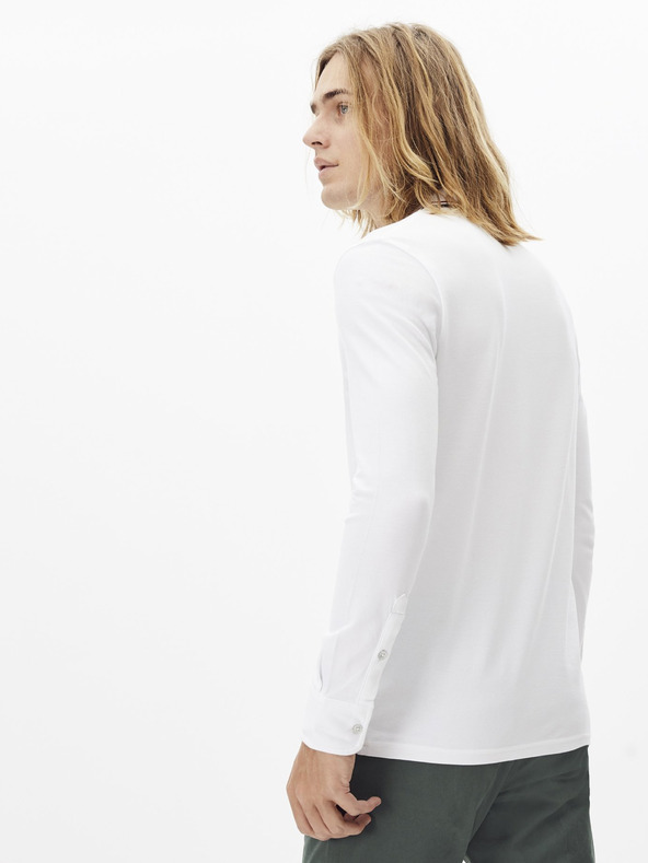 Celio Weißes Herren-Poloshirt Celio Necetwoml