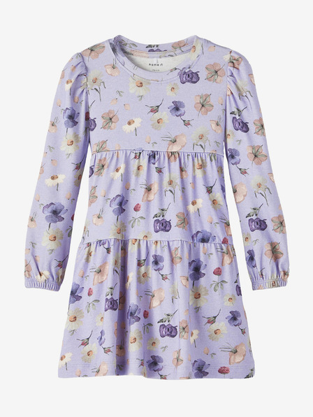 name it Hellviolettes Mädchenkleid mit „Name It Brianna“-Muster