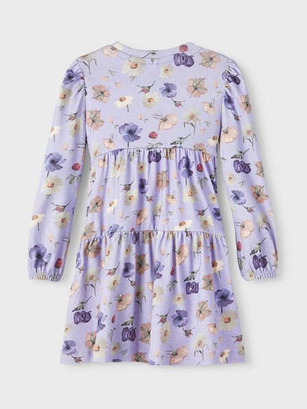 name it Hellviolettes Mädchenkleid mit „Name It Brianna“-Muster