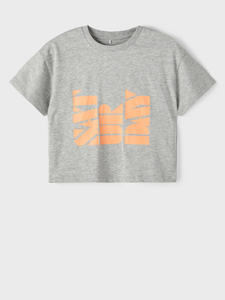 name it Grau gemustertes Mädchen-T-Shirt name it Balone