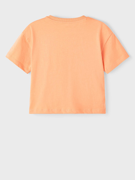 name it Orangefarbenes T-Shirt für Mädchen name it Balone