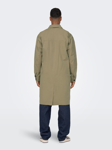 ONLY & SONS ONLY & SONS Beigefarbener, leichter Herrenmantel Malcom