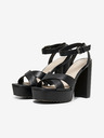 ONLY Schwarze Damen-Sandalen mit Absatz ONLY Autum