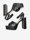 ONLY Schwarze Damen-Sandalen mit Absatz ONLY Autum