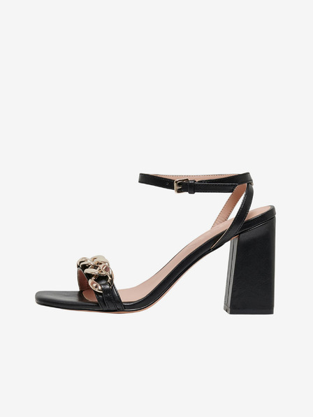 ONLY Schwarze Damen-Sandalen mit Absatz ONLY Alyx