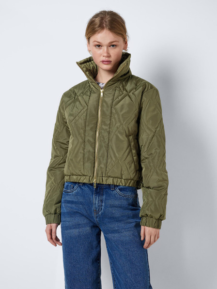Noisy May Khakifarbener, gesteppter Damenbomber mit Kragen Noisy May Ziggy