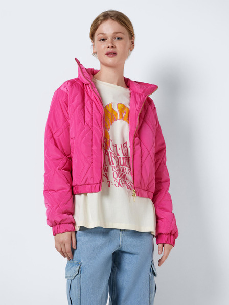 Noisy May Dunkelrosa gesteppter Damenbomber mit Kragen Noisy May Ziggy