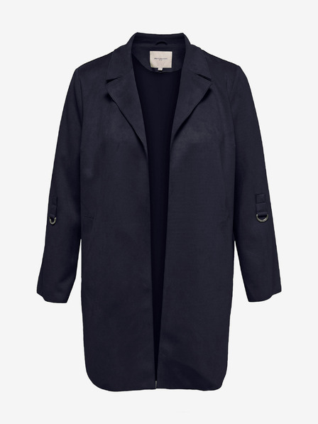 ONLY CARMAKOMA Dunkelblauer, leichter Damenmantel aus Wildleder ONLY CARMAKOMA Joline