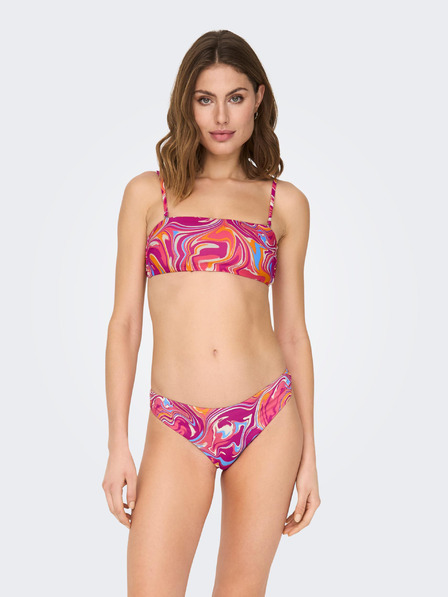 ONLY Dunkelrosa Damen gemusterter Bikiniunterteil ONLY Lolli