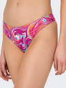 ONLY Dunkelrosa Damen gemusterter Bikiniunterteil ONLY Lolli