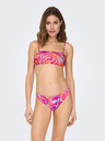ONLY Dunkelrosa Gemustertes Damen-Bikini-Oberteil ONLY Lolli