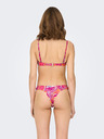 ONLY Dunkelrosa Gemustertes Damen-Bikini-Oberteil ONLY Lolli