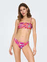 ONLY Dunkelrosa Gemustertes Damen-Bikini-Oberteil ONLY Lolli