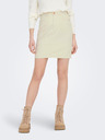 Jacqueline de Yong JDY Cilla Cream Ärmelloser Jeansrock für Damen