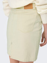Jacqueline de Yong JDY Cilla Cream Ärmelloser Jeansrock für Damen