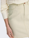 Jacqueline de Yong JDY Cilla Cream Ärmelloser Jeansrock für Damen
