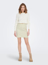 Jacqueline de Yong JDY Cilla Cream Ärmelloser Jeansrock für Damen