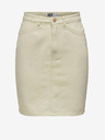 Jacqueline de Yong JDY Cilla Cream Ärmelloser Jeansrock für Damen