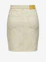 Jacqueline de Yong JDY Cilla Cream Ärmelloser Jeansrock für Damen