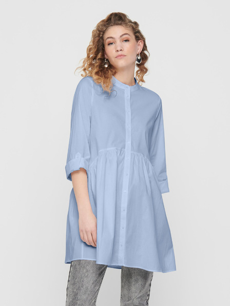 ONLY Hellblaues ONLY Ditte Hemdkleid für Damen