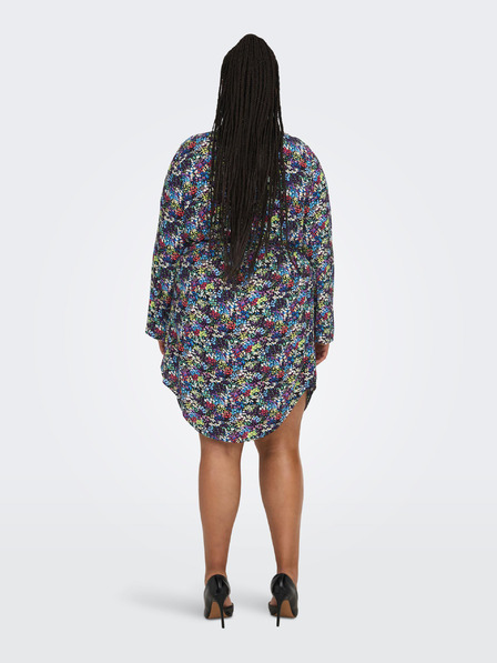 ONLY CARMAKOMA Lila und blaues geblümtes Damen-Shirtkleid ONLY CARMAKOMA Ayana